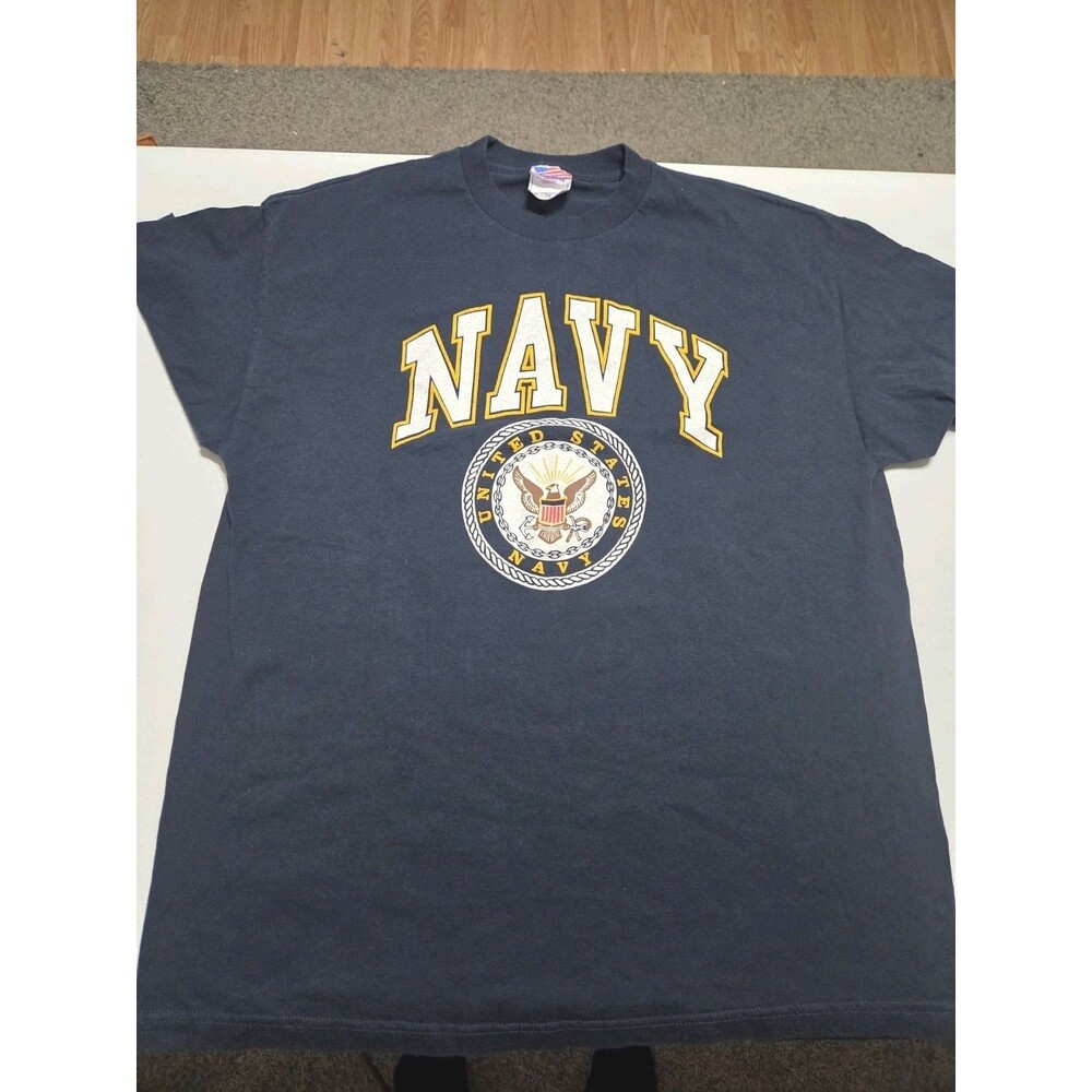 Vintage US Navy T Shirt XL Murina Made in USA Military Seal Graphic Tee Navy...